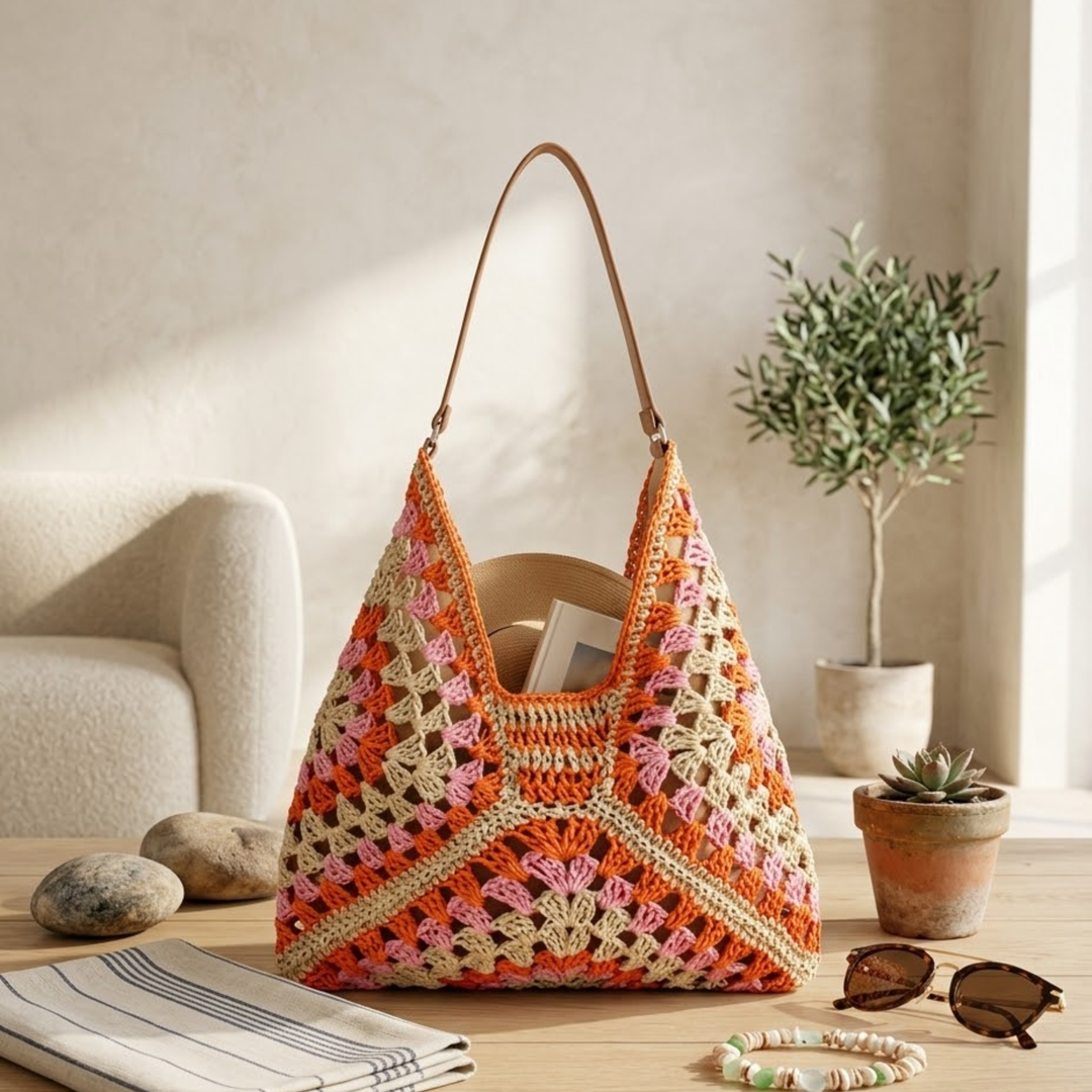 Sienna | Braided Straw Tote Bag